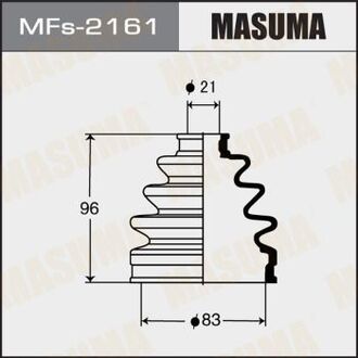 MFs2161 MASUMA Пыльник ШРУСа (силикон)HONDA CR-V III (07-12), HYUNDAI GRANDEUR (05-11), KIA SPO