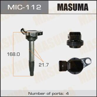 MIC-112 MASUMA КАТУШКИ Зажигания 2ZRFAE, 2ZRFE, 3ZRFAE, 1ZRFE, 3ZRFE, 1ZRFAE, 3ZRFBE