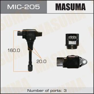 MIC-205 MASUMA КАТУШКИ Зажигания M9R, MR20DE, QR25DE, VK56VD, VK50VE, HR12DE, QR20DE, HR15DE, HR16DE, K9K, MR18DE, HR12DR, R9M, VQ25D