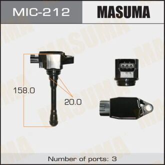 MIC-212 MASUMA КАТУШКИ Зажигания M9R, MR20DE, QR25DE, VK50VE, VK56VD, HR16DE, K9K, HR12DE, HR15DE, MR18DE, QR20DE, HR12DR, R9M, HR10D