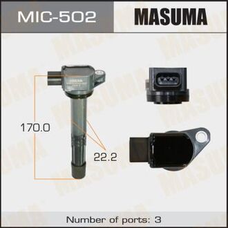 MIC-502 MASUMA КАТУШКИ Зажигания K24A, J30A4, K20A7, K20A8, K24A4, K24A8, K20A4, K20A5, K24A1, K24Z1, K24Z4, N22A2, R20A1, R20A2, D17