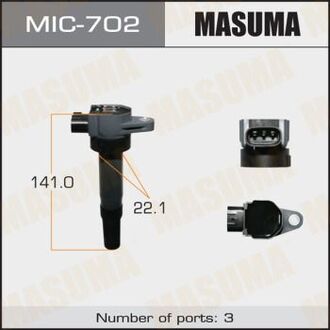 MIC-702 MASUMA КАТУШКИ Зажигания J24B, K12B, K14B, M16A, J20A, J20B, M15A