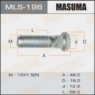 MLS-196 MASUMA ШПИЛЬКИ ГАЙКИ Шпилька Honda OEM_90113-S84-901