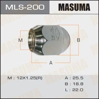 MLS-200 MASUMA ШПИЛЬКИ ГАЙКИ Колесные гайки M12*1.25 