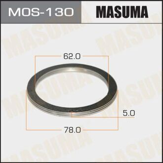 MOS130 MASUMA Кольцо глушителя (62x78x5)