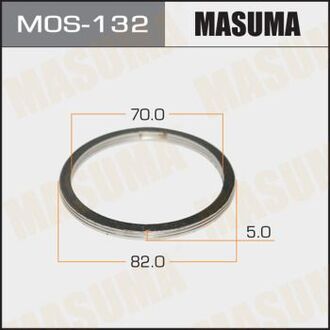 MOS132 MASUMA Кольцо глушителя (70x82x5)