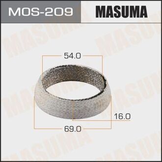 MOS209 MASUMA Кольцо глушителя графитовое (54x69x16)