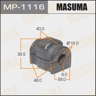 MP-1116 MASUMA РЕЗ. СТАБИЛИЗАТОРА Втулка стабилизатора переднего MAZDA2 D-16