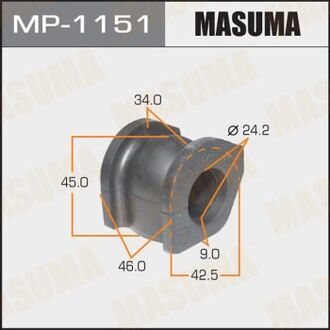 MP-1151 MASUMA РЕЗ. СТАБИЛИЗАТОРА Honda Civic Hybrid, FD3Honda Civic, FD1, FD2 JDO21206F, BL28028, ADH280100, 85941997, H84022,