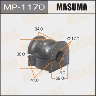 MP1170 MASUMA Втулка стабилизатора переднего Honda Jazz(02-) (Кратно 2 шт) (MP1170) Masuma
