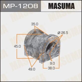 MP-1208 MASUMA РЕЗ. СТАБИЛИЗАТОРА Втулка стабилизатора передняя honda accord cl# 2002-2008 (25,8мм)