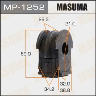 MP-1252 MASUMA РЕЗ. СТАБИЛИЗАТОРА Втулка переднего стабилизатора d21 Nissan Qashqai UK