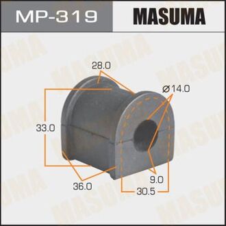 MP319 MASUMA MP319 Втулка стабилизатора MASUMA , rear, Corolla AE100,101,104, CE100, EE101 MASUMA