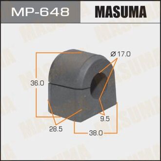 MP648 MASUMA Втулка стабілізатора Masuma /front/ Impreza, Legasy, Forester уп. 2шт