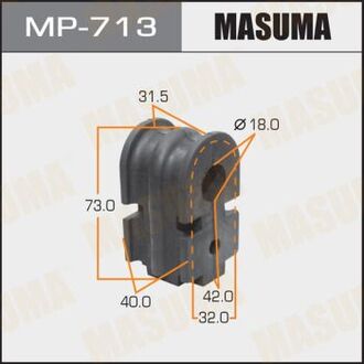 MP-713 MASUMA Втулка стабилизатора [уп.2] MASUMA /front/MARCH/K12