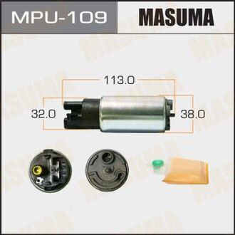 MPU-109 MASUMA Бензонасос, вставка, Напряжение 12V, Давление 3.0 Кг/см2, Ток 5.5A, Производительность >100L/h