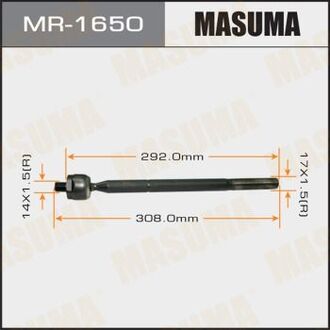MR-1650 MASUMA Тяги РУЛЕВЫЕ Тяга рулевая Mazda Biante, CC3FW, CCEAW, CCEFW Mazda Mazda3, BK, BL Mazda Mazda5, CR, CW