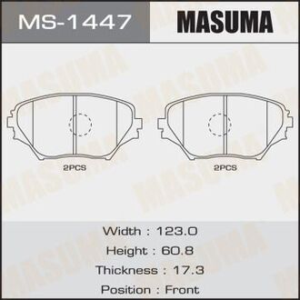 MS-1447 MASUMA КОЛОДКИ RAV 4 II SP1233 C12100