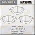MS1921 Колодки дисковые MASUMA COROLLA, ADE150, NDE150, NRE150 front (1, 12) MASUMA