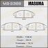 Колодка тормозная передняя Nissan X-Trail (00-07) (MS2389) MASUMA