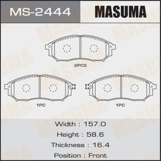 MS-2444 MASUMA КОЛОДКИ C11078 SP1249