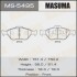 Колодки тормозные переднTOYOTA YARIS (10-16), MAZDA 2 (07-15), FORD FIESTA VI (09-14) (MS5495) MASUMA MS5495