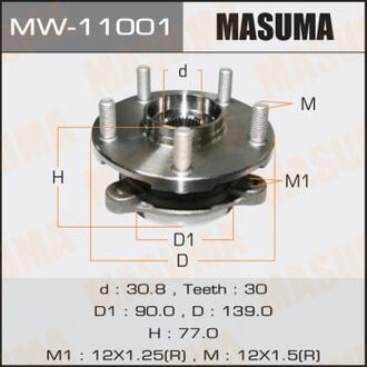 MW11001 MASUMA MW11001 Ступичный узел MASUMA front AURIS, NDE150, NRE150 MASUMA
