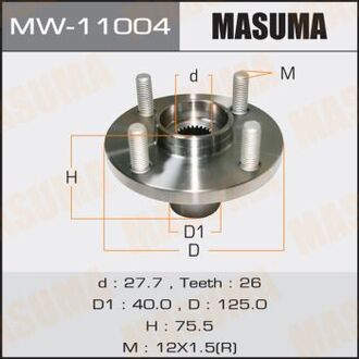 MW11004 MASUMA MW11004 Ступица MASUMA front COROLLA, ZZE120L MASUMA
