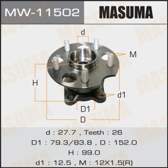 MW11502 MASUMA Ступица задняя