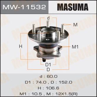 MW11532 MASUMA Ступица колеса (MW11532) MASUMA