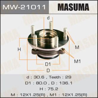 MW21011 MASUMA Ступица колеса (MW21011) MASUMA