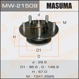 MW-21509 MASUMA ПОДШИПНИКИ Ступичный узел Nissan Primera, P12E