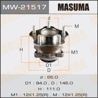 MW21517 MASUMA Ступица колеса (MW21517) MASUMA
