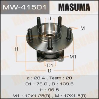 MW-41501 MASUMA ПОДШИПНИКИ Ступичный узел rear CX-7