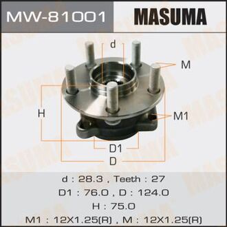 MW81001 MASUMA Ступица колеса (MW81001) MASUMA