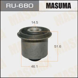 RU680 MASUMA Сайлентблок переднего верхнего рычага Mitsubishi L200 (05-), Pajero Sport (08-15) (RU680) MASUMA