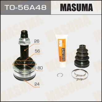 TO56A48 MASUMA ШРУС 24x56x26x48 TOYOTA CAMRY ACV30. 2001-2006TOYOTA AVENSIS (03-08), TOYOTA CAM