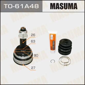 TO61A48 MASUMA ШРУС наружный Toyota Camry (01-06) (нар:26/вн:27) (TO61A48) Masuma