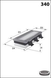 ELP3726 MECAFILTER Фільтр повітря
