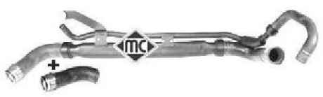 08567 Metalcaucho Патрубок радиатора Peugeot 406 1.9 TD (96-04) (08567) Metalcaucho