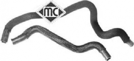 08943 Metalcaucho Патрубок радиатора Peugeot 307/Citroen Partner 2.0HDI (08943) Metalcaucho