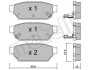 Гальмівні колодки, дискове гальмо (набір) Metelli 2203960 (фото 1)