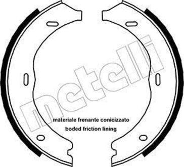 530248 Metelli Тормозные колодки ручного гальма