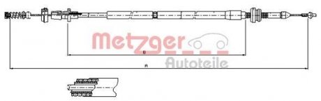 100904 METZGER Тросик газу