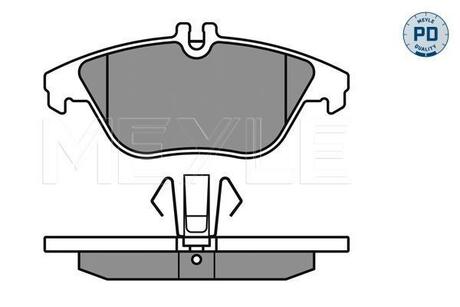 0252425317PD MEYLE Колодки тормозные DB T. W204 07-