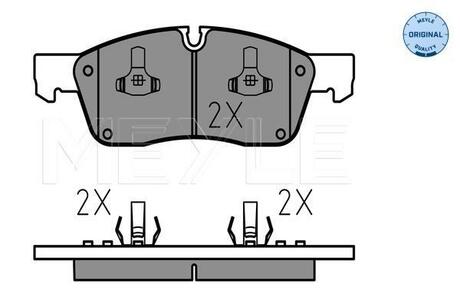 0252519021 MEYLE Колодки тормозные DB P. W166/X166 11-