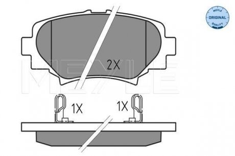 0252587814 MEYLE Колодки тормозные MAZDA T. 3 1,5-2,2D 13-