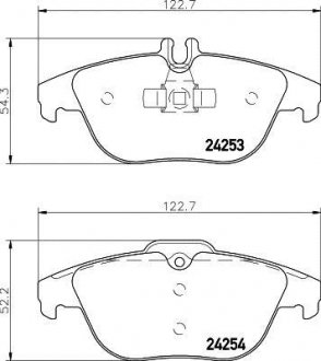 MDB2845 MINTEX Тормозные колодки, дискове гальмо (набір)