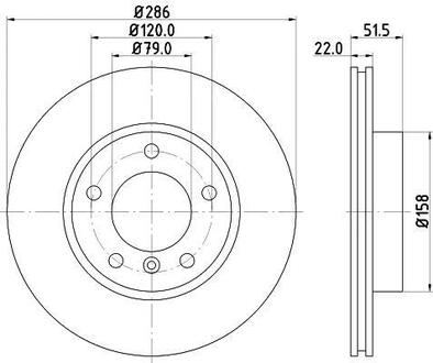 MDC624C MINTEX Диск тормозной