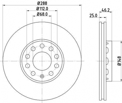 MDC768C MINTEX Диск тормозной